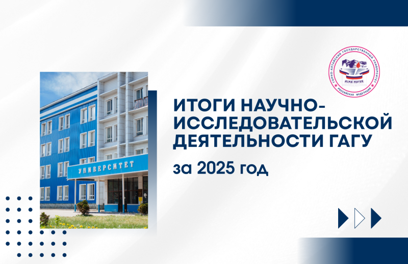 Об итогах научно-исследовательской деятельности ГАГУ за 2025 г.
